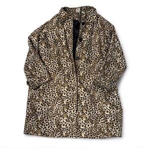 Roaman’s Vtg Cheetah Print Trench Raincoat